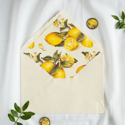 Sobres artesanales C5 forrados – Colección Limones Sobres artesanales C5 forrados – Colección Limones