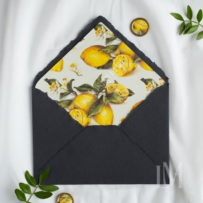 Sobres artesanales C5 forrados – Colección Limones Sobres artesanales C5 forrados – Colección Limones