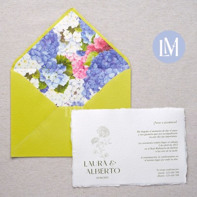 Sobres artesanales forrados – Colección Hortensias Sobres artesanales forrados – Colección Hortensias