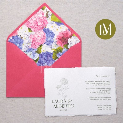 Sobres artesanales forrados – Colección Hortensias Sobres artesanales forrados – Colección Hortensias