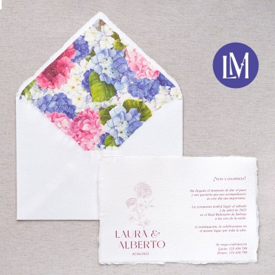 Sobres artesanales forrados – Colección Hortensias Sobres artesanales forrados – Colección Hortensias