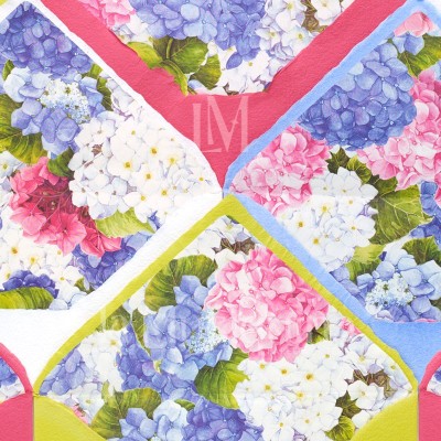 Sobres artesanales forrados – Colección Hortensias Sobres artesanales forrados – Colección Hortensias