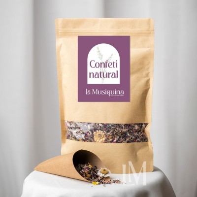 Confeti Natural de Lavanda y Flores Secas | 200g Eco | La Musiquina Confeti Natural de Lavanda y Flores Secas | 200g Eco | La Musiquina